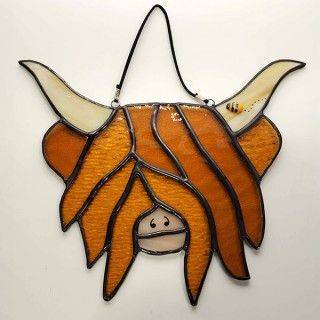 Stained Glass Purple Moon Stained Glass